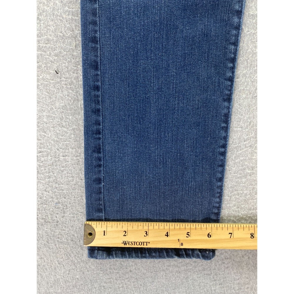 Spanx Jeans Womens 27 The Slim-X Straight Shaping Stretch Medium Wash Zip Fly - Picture 5 of 10